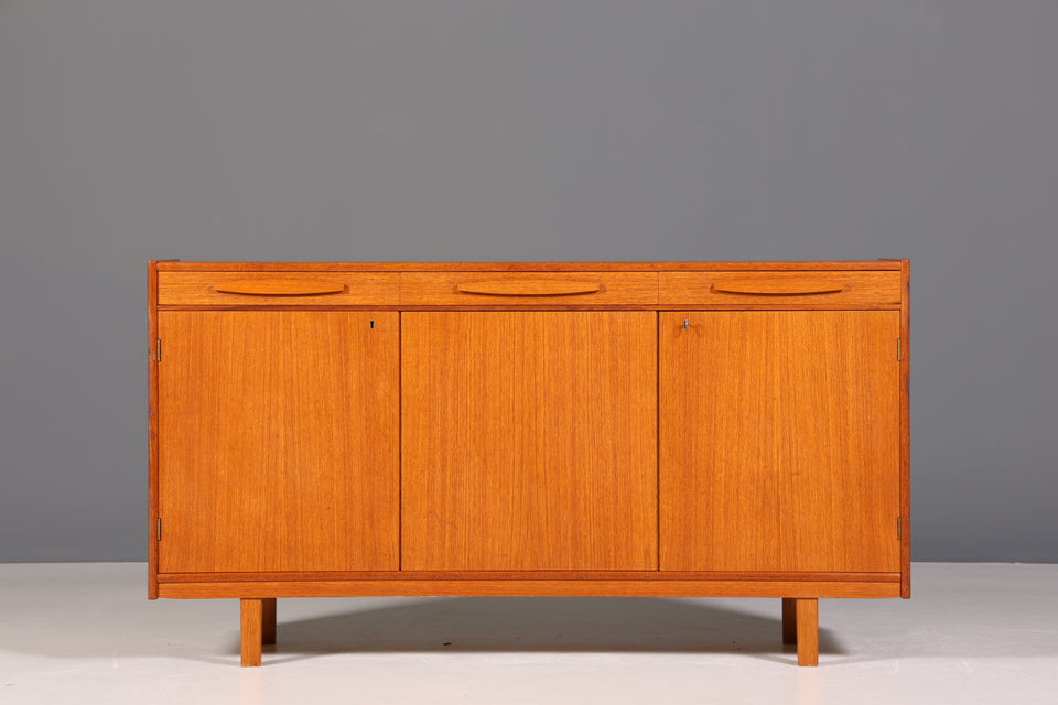 Wunderschönes Mid Century Highboard Vintage Schrank Retro Sideboard Danish Design Teak Holz Kommode