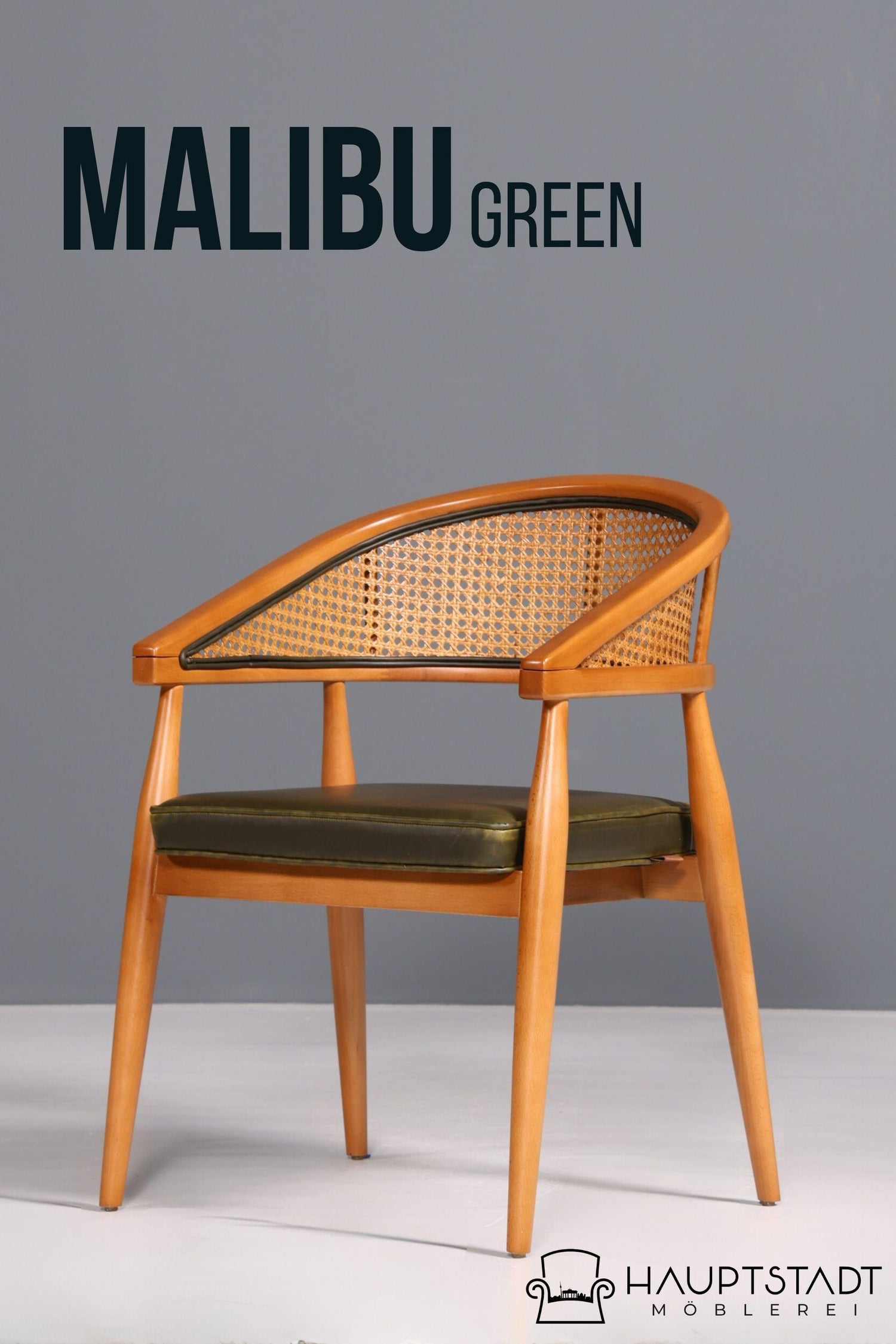 Noble wicker dining room chair &quot;Malibu Green&quot; kitchen chair in green armchair secretary chair