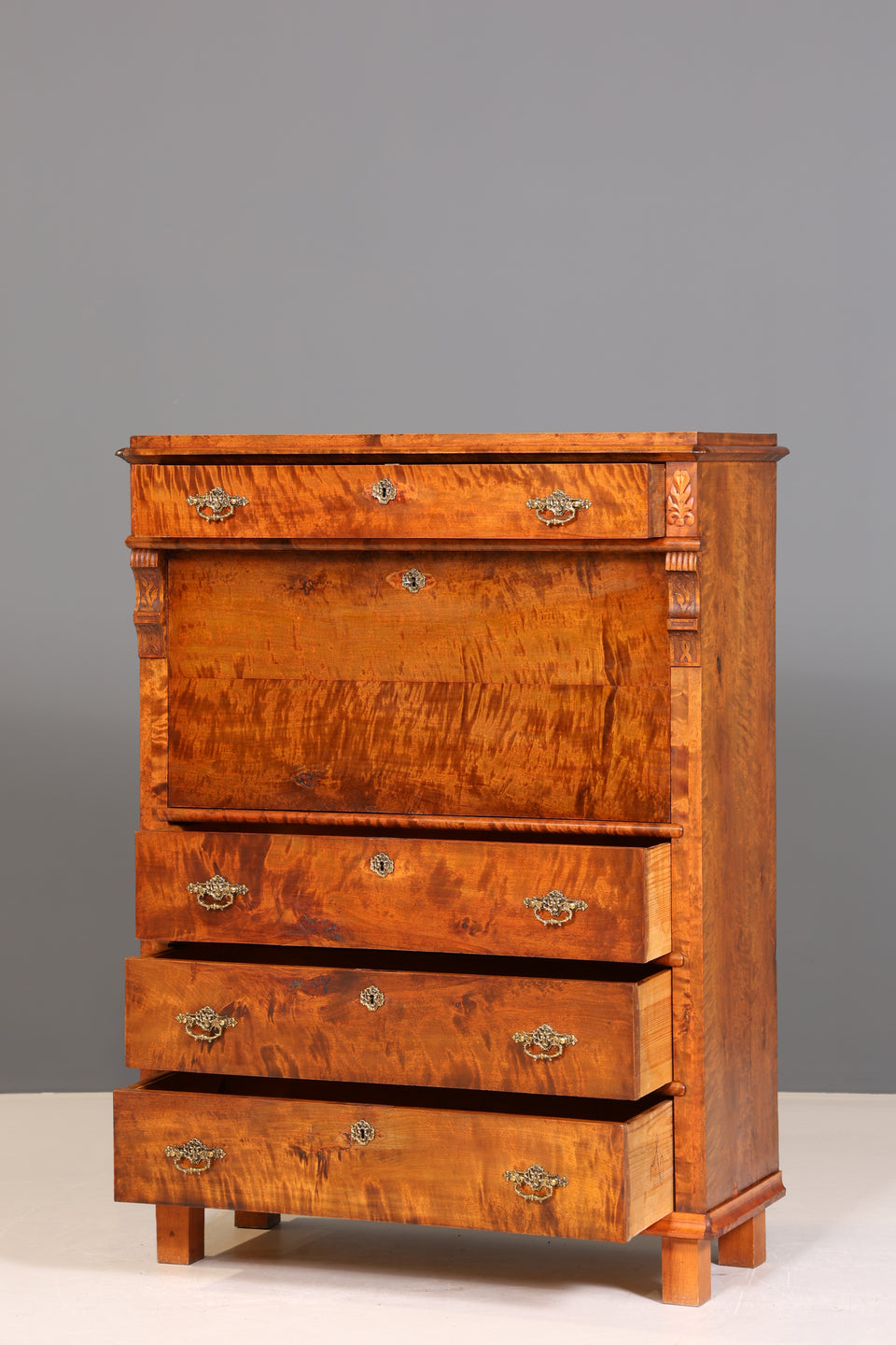 Traumhafter Gründerzeit Sekretär Vertiko Highboard Louis Philippe Kommode um 1880