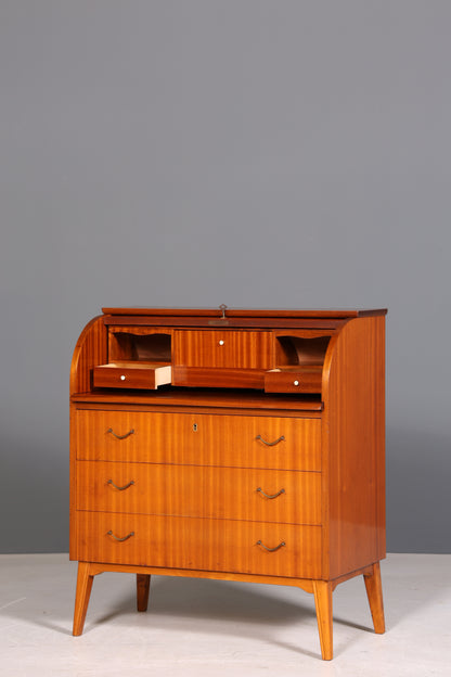 Stylish Mid Century roller shutter secretary Danish design office cupboard office chest of drawers