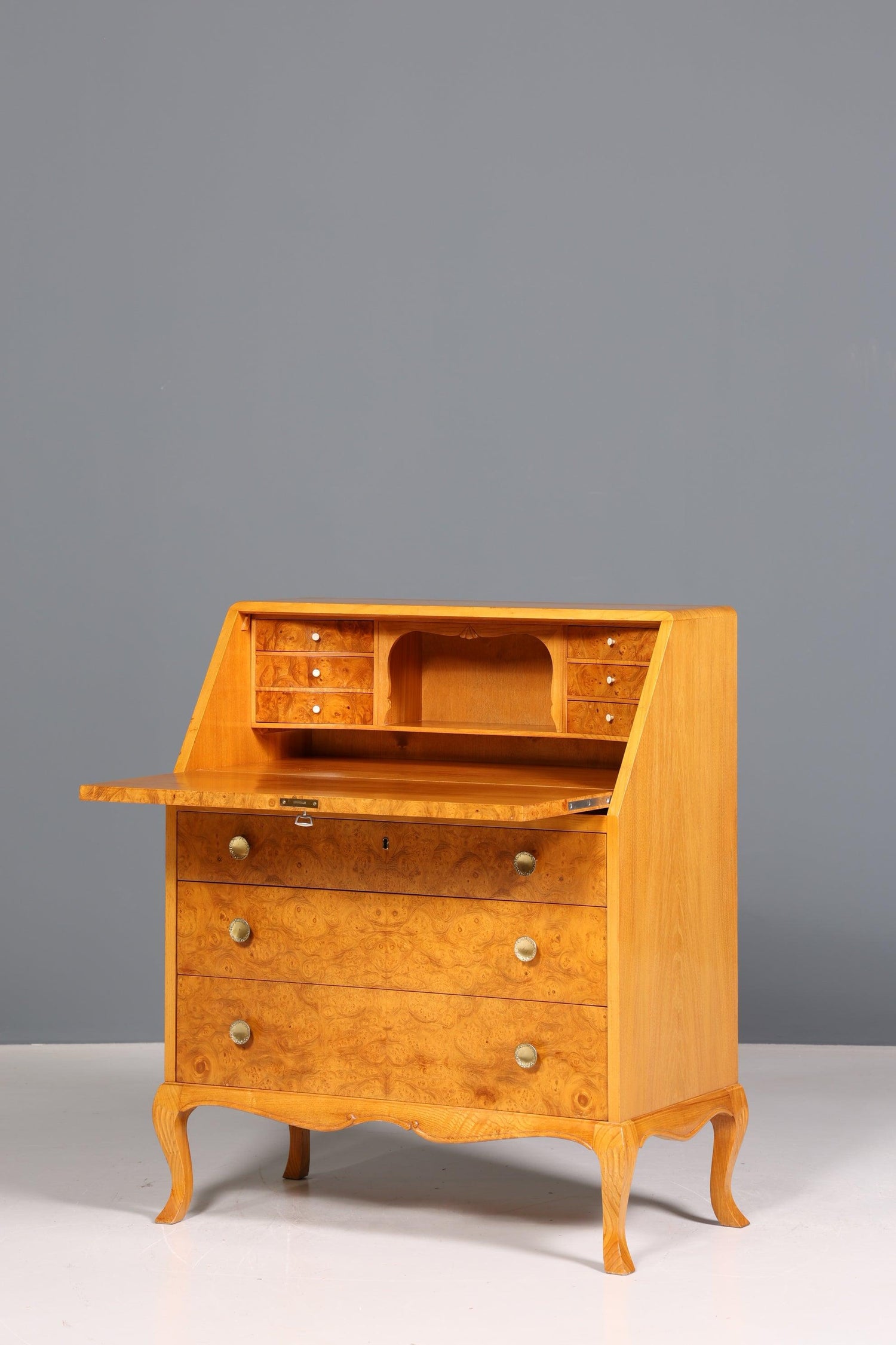 Dreamlike secretary around 1930 office chest of drawers cherry wood desk office chest of drawers