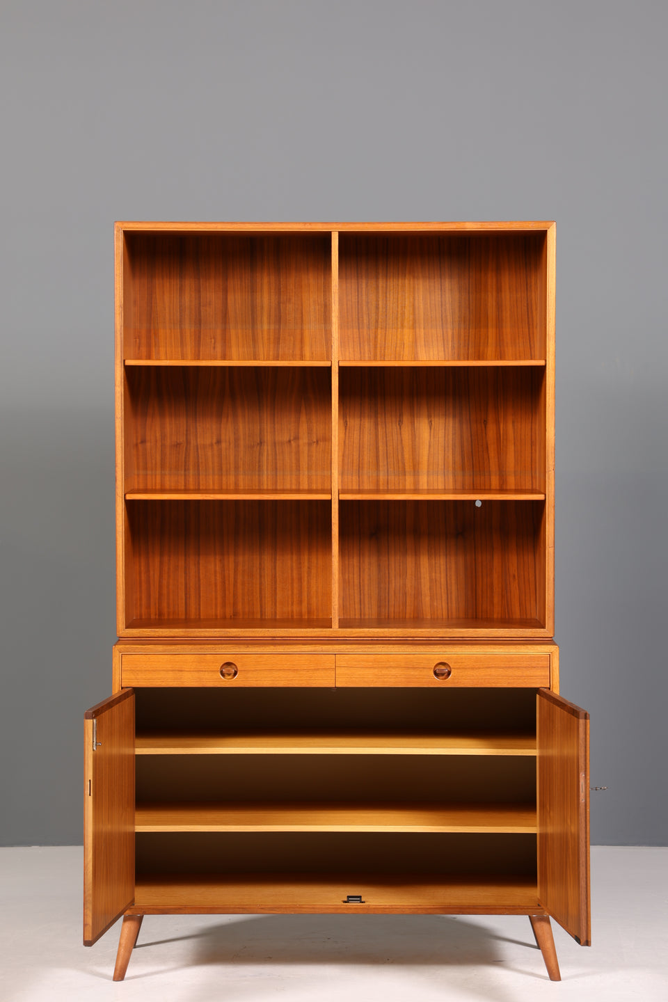 Wunderschönes Mid Century Regal Made in Denmark echt Holz Schrank Danish Design Retro Kommode Vintage Bücherregal 60er Jahre 2 von 2