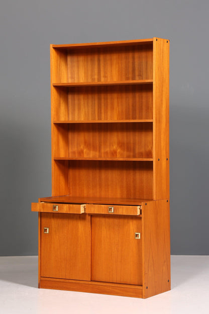 Wunderschönes Mid Century Regal &quot;Made in Denmark&quot; Teak Bücherregal echt Holz Kommode 60er Jahre