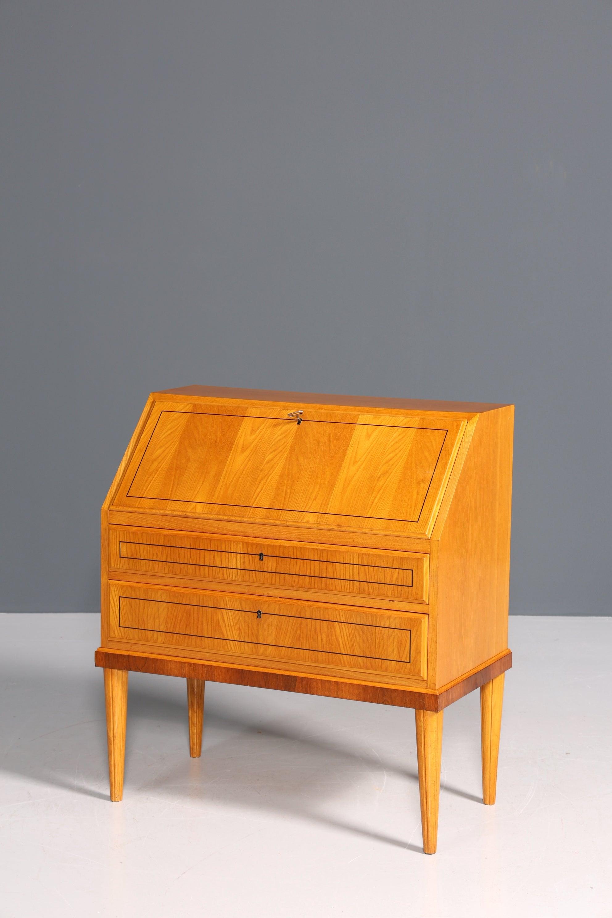 Beautiful Mid Century Secretary Office Chest of Drawers Office Desk Writing Desk Secretary Desk