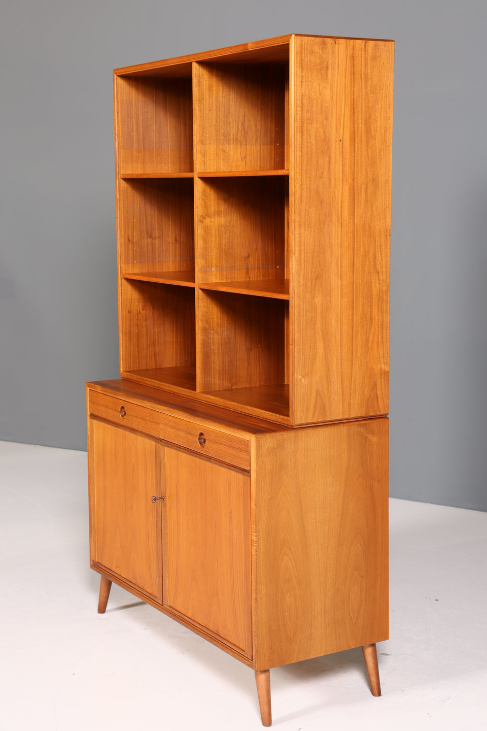 Wunderschönes Mid Century Regal Made in Denmark echt Holz Schrank Danish Design Retro Kommode Vintage Bücherregal 60er Jahre 2 von 2