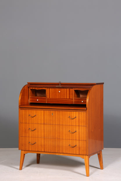 Stylish Mid Century roller shutter secretary Danish design office cupboard office chest of drawers