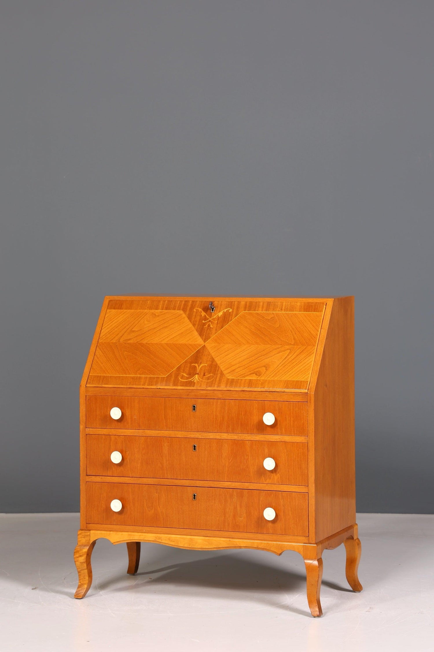 Beautiful Swedish secretary around 1930 office chest of drawers writing desk