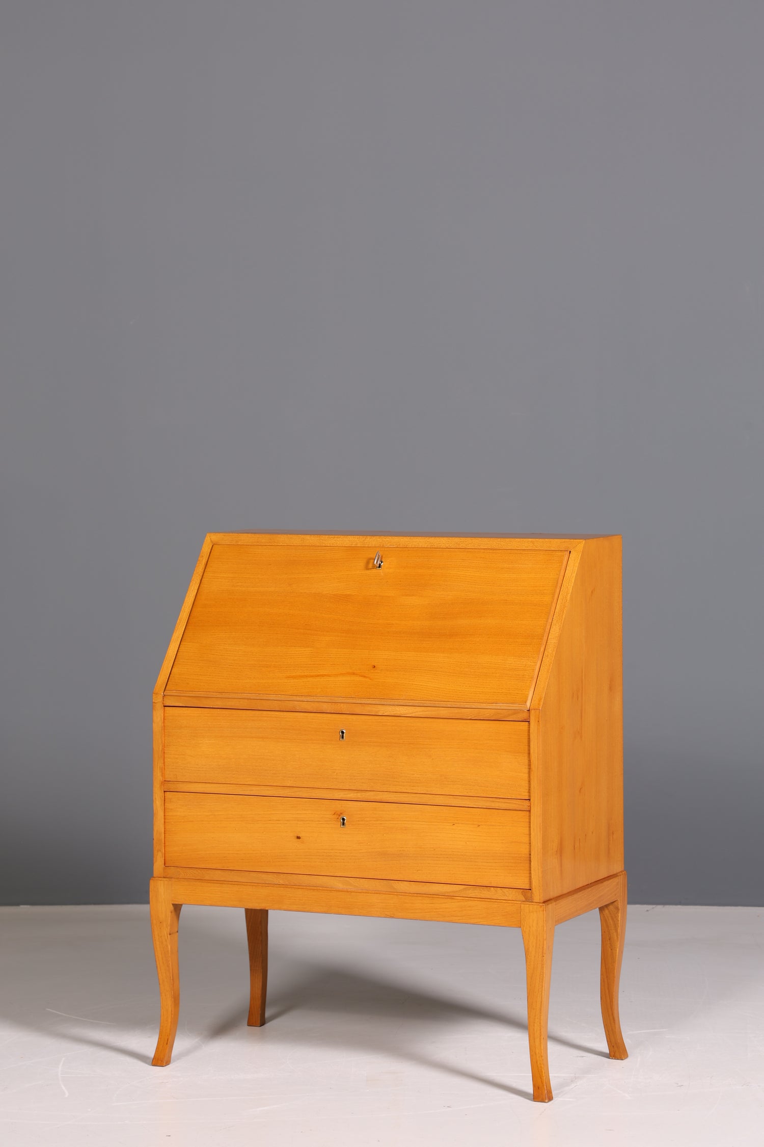 Beautiful secretary in Biedermeier style around 1930 writing furniture real wood chest of drawers