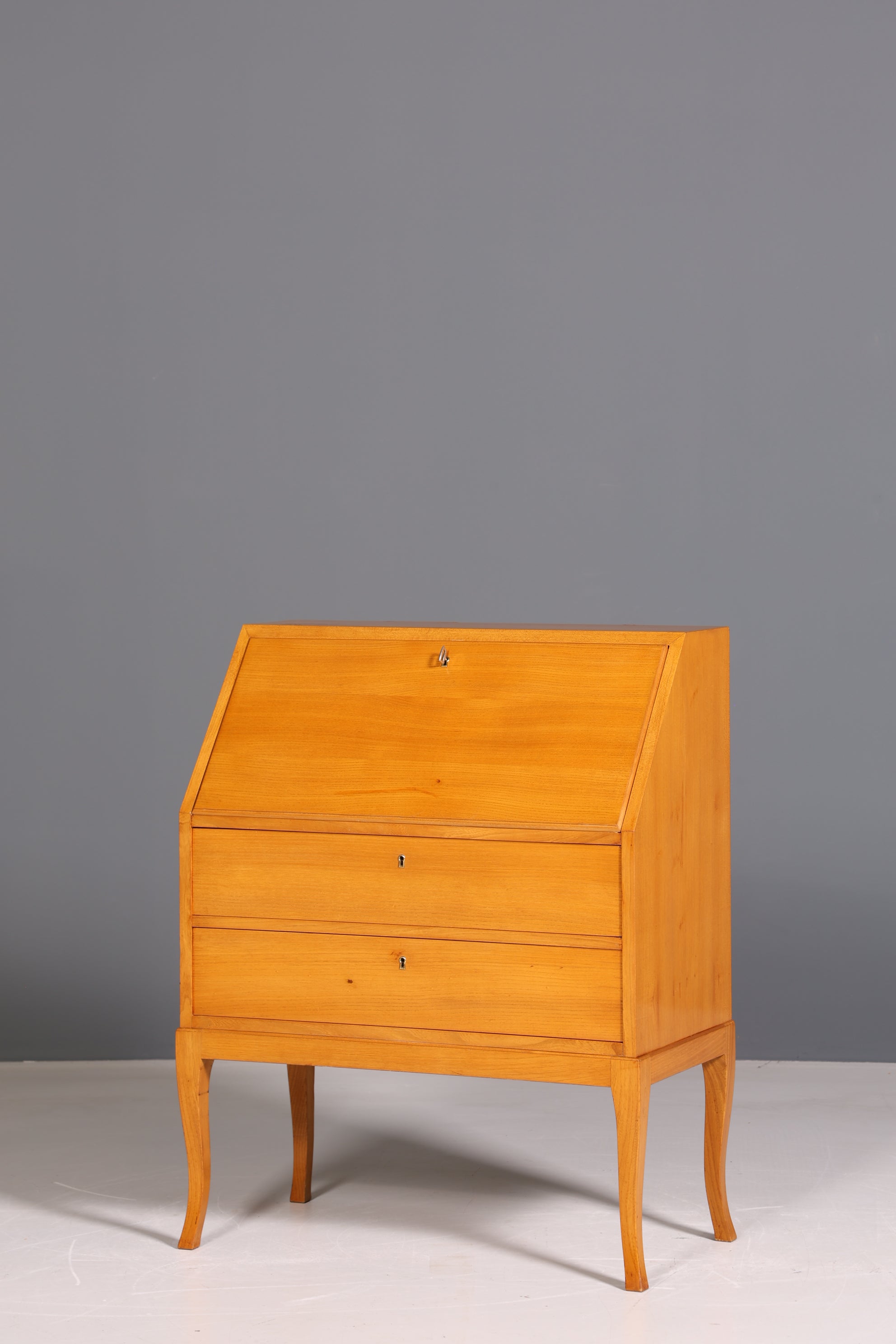 Beautiful secretary in Biedermeier style around 1930 writing furniture real wood chest of drawers