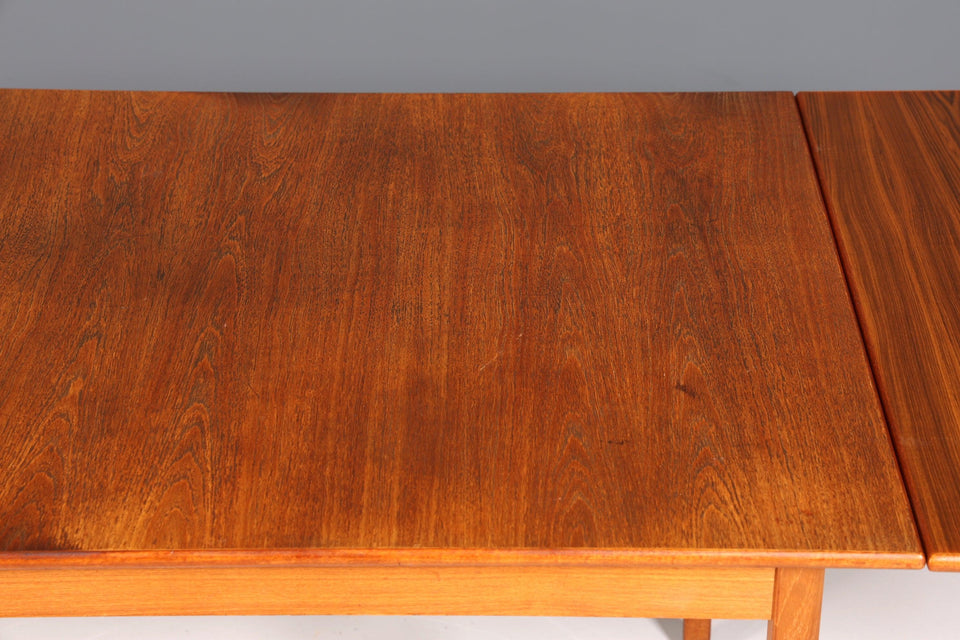 Beautiful Mid Century dining table extendable real wood kitchen table Danish design dining room table