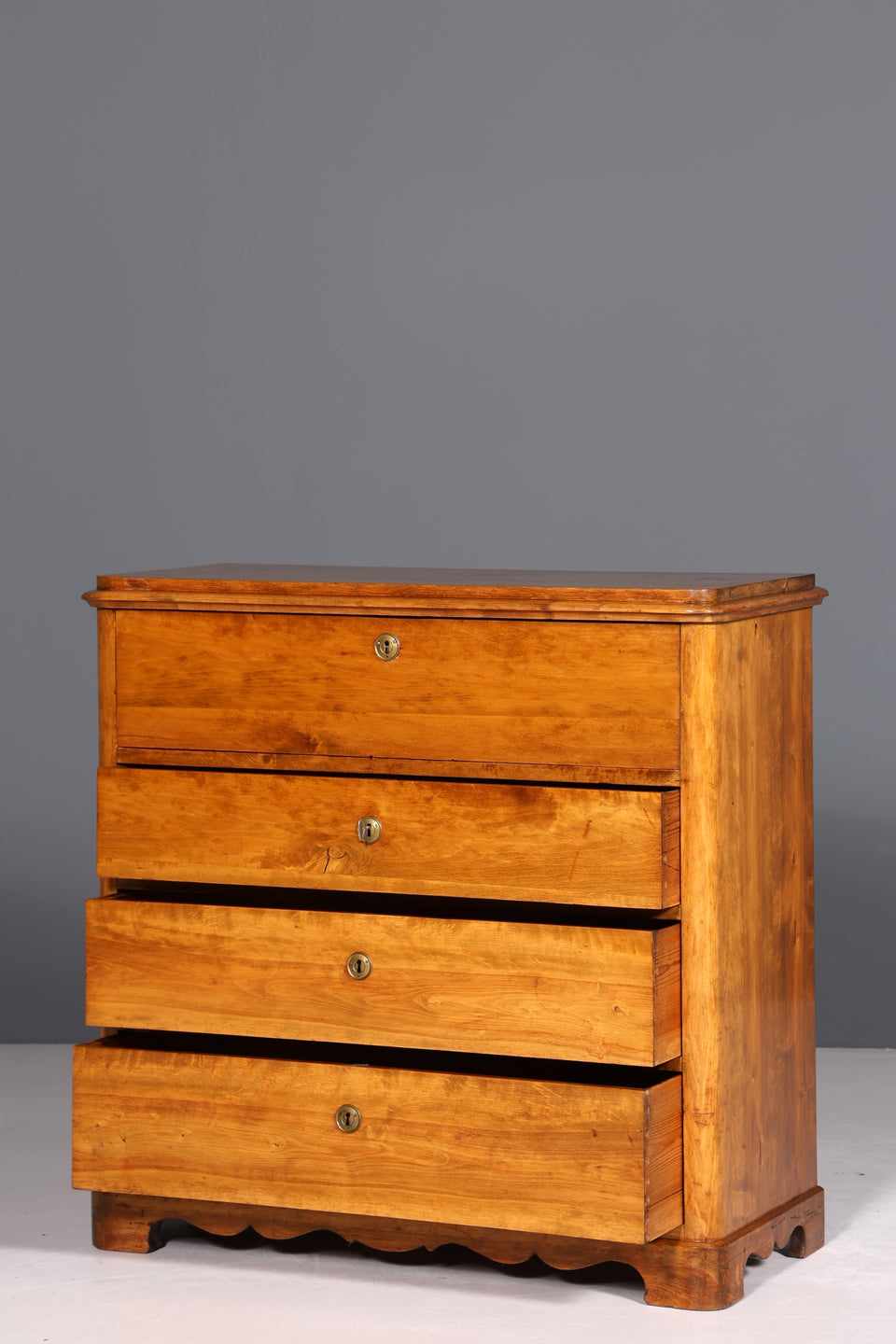 Stilvoller Original Biedermeier Sekretär um 1860 Kommode Antik Büro Kommode Secretary