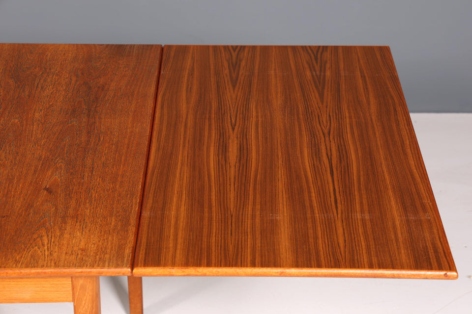 Beautiful Mid Century dining table extendable real wood kitchen table Danish design dining room table