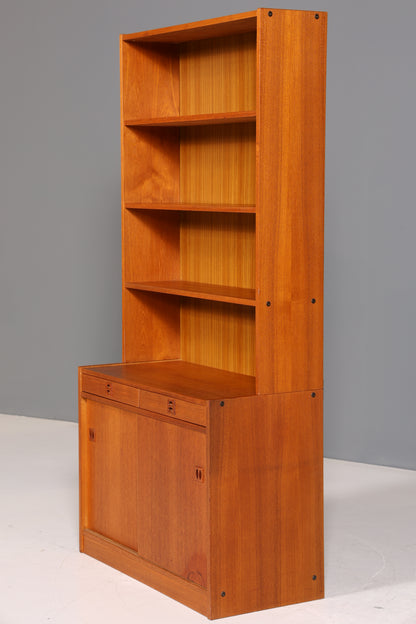 Wunderschönes Mid Century Regal skandinavisches Bücherregal Teak Holz Kommode 60er Jahre