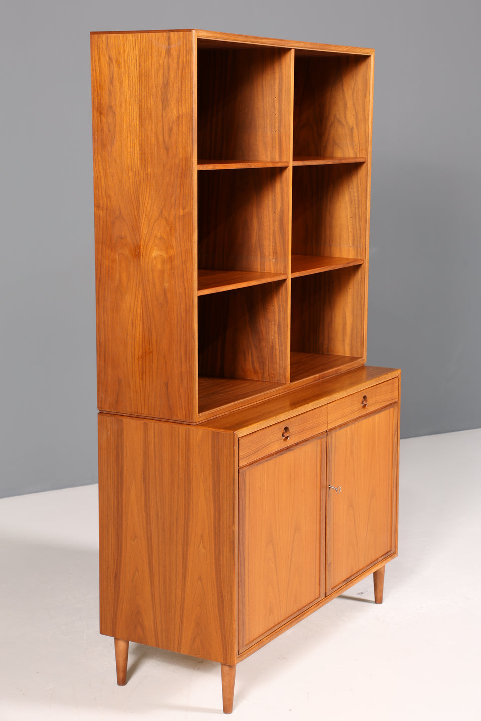 Wunderschönes Mid Century Regal Made in Denmark echt Holz Schrank Danish Design Retro Kommode Vintage Bücherregal 60er Jahre 1 von 2