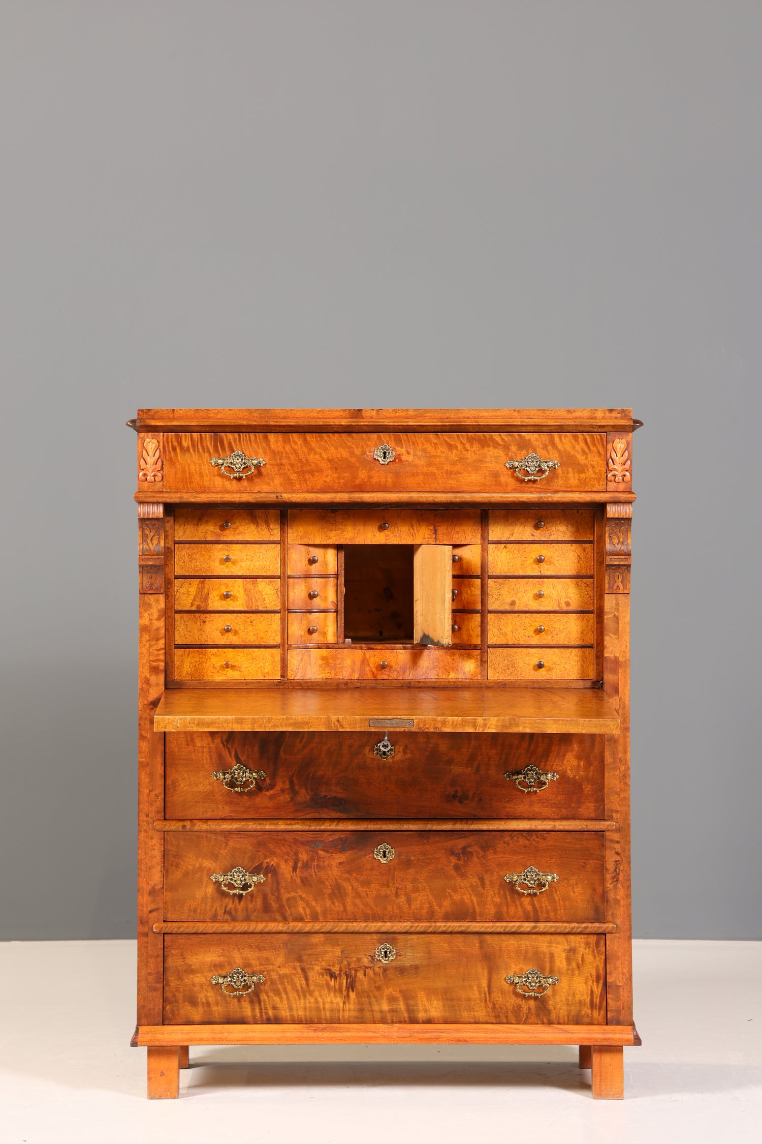 Traumhafter Gründerzeit Sekretär Vertiko Highboard Louis Philippe Kommode um 1880