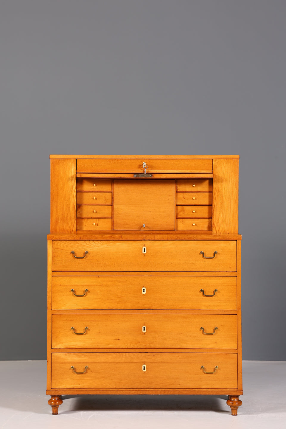 Wunderschöner Original Biedermeier Sekretär um 1880 Kommode Antik Bürokommode