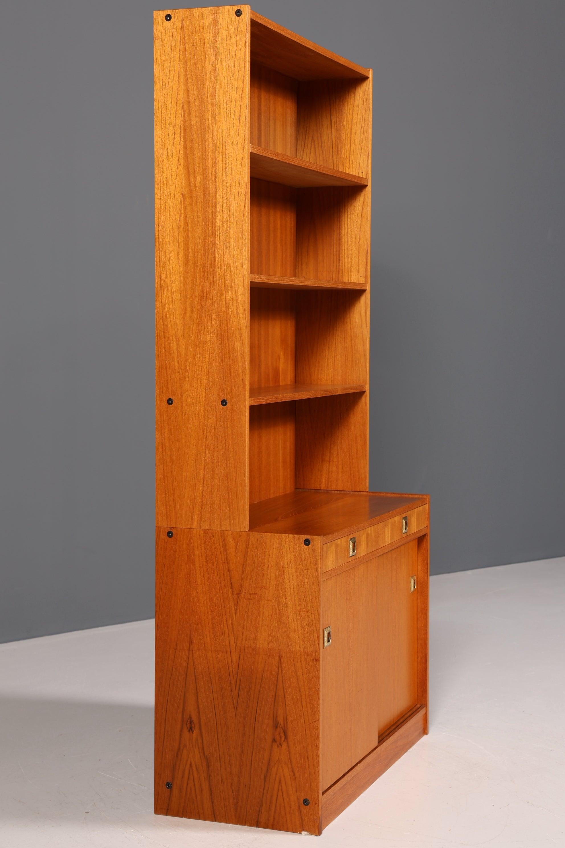 Wunderschönes Mid Century Regal &quot;Made in Denmark&quot; Teak Bücherregal echt Holz Kommode 60er Jahre