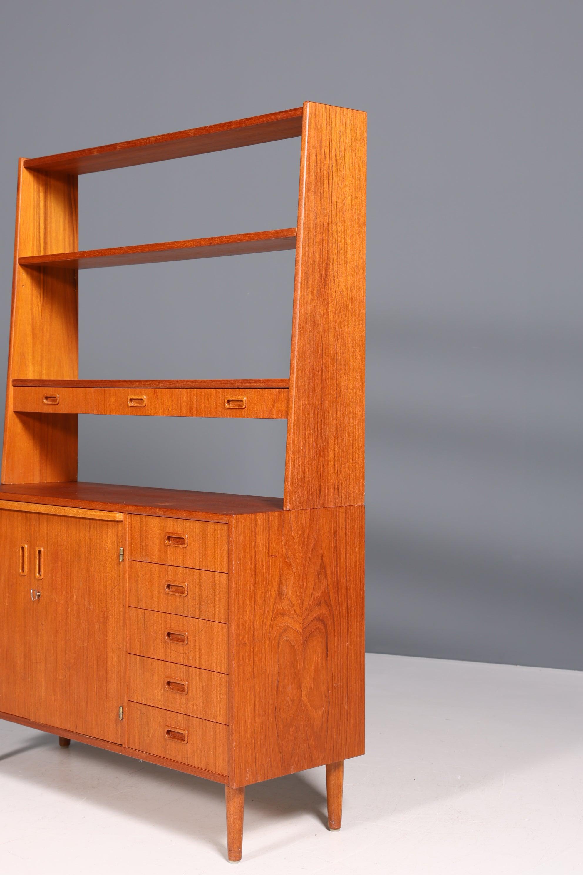 Stilvolles Mid Century Regal Made in Denmark Danish Design Sekretär Teak Schrank Vintage Kommode