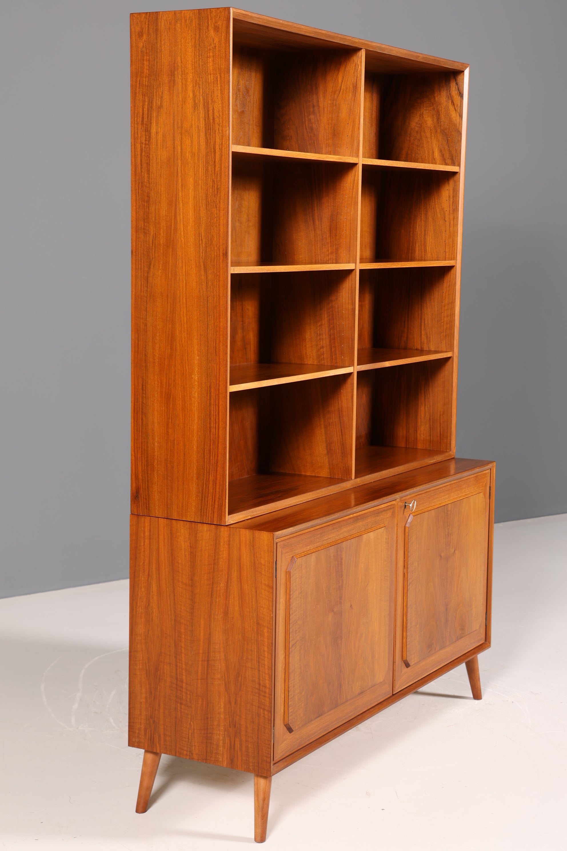 Mid Century Bookcase Danish Design Cabinet Retro Chest of Drawers &quot;Made in Denmark&quot; Shelf 60s