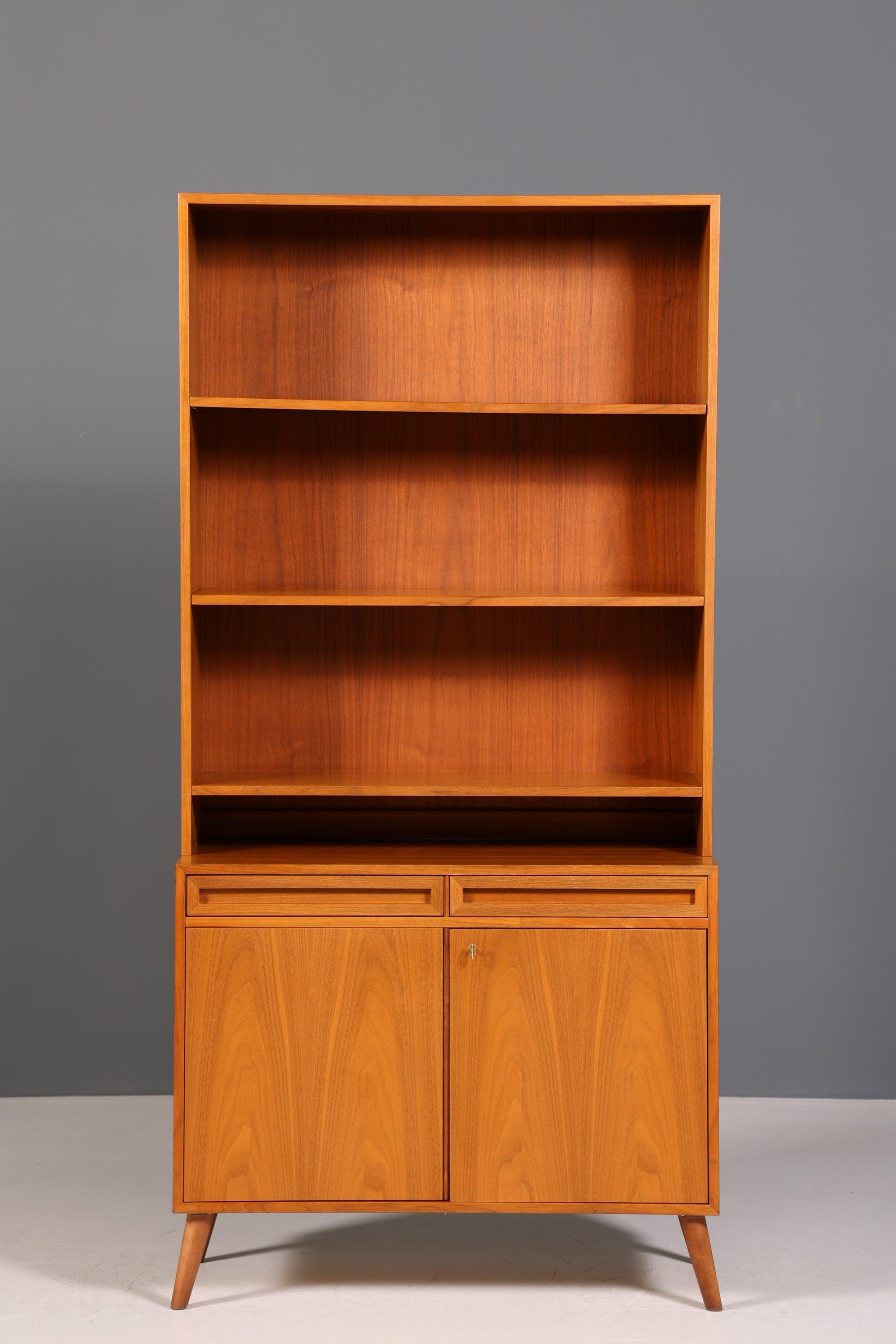 Mid Century Bücherregal Danish Design Teak Holz Schrank Retro Kommode &quot;Made in Denmark&quot; Regal 60s