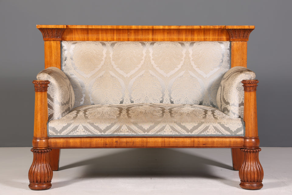 Traumhaftes Original Biedermeier Sofa Antik Couch um 1860 Canapé 2- Sitzer Sofa