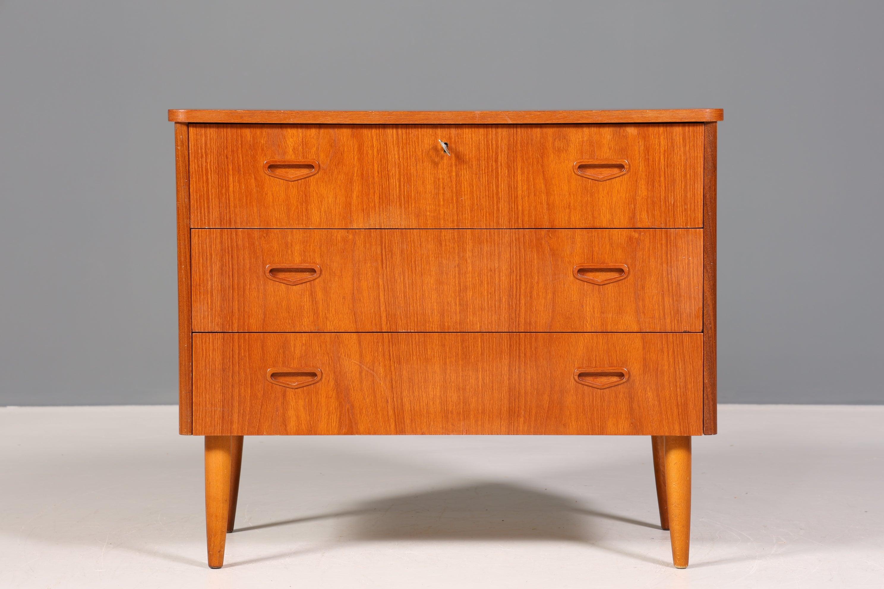 Beautiful chest of drawers &quot;Made in Denmark&quot; teak wood sideboard laundry chest of drawers made of real wood