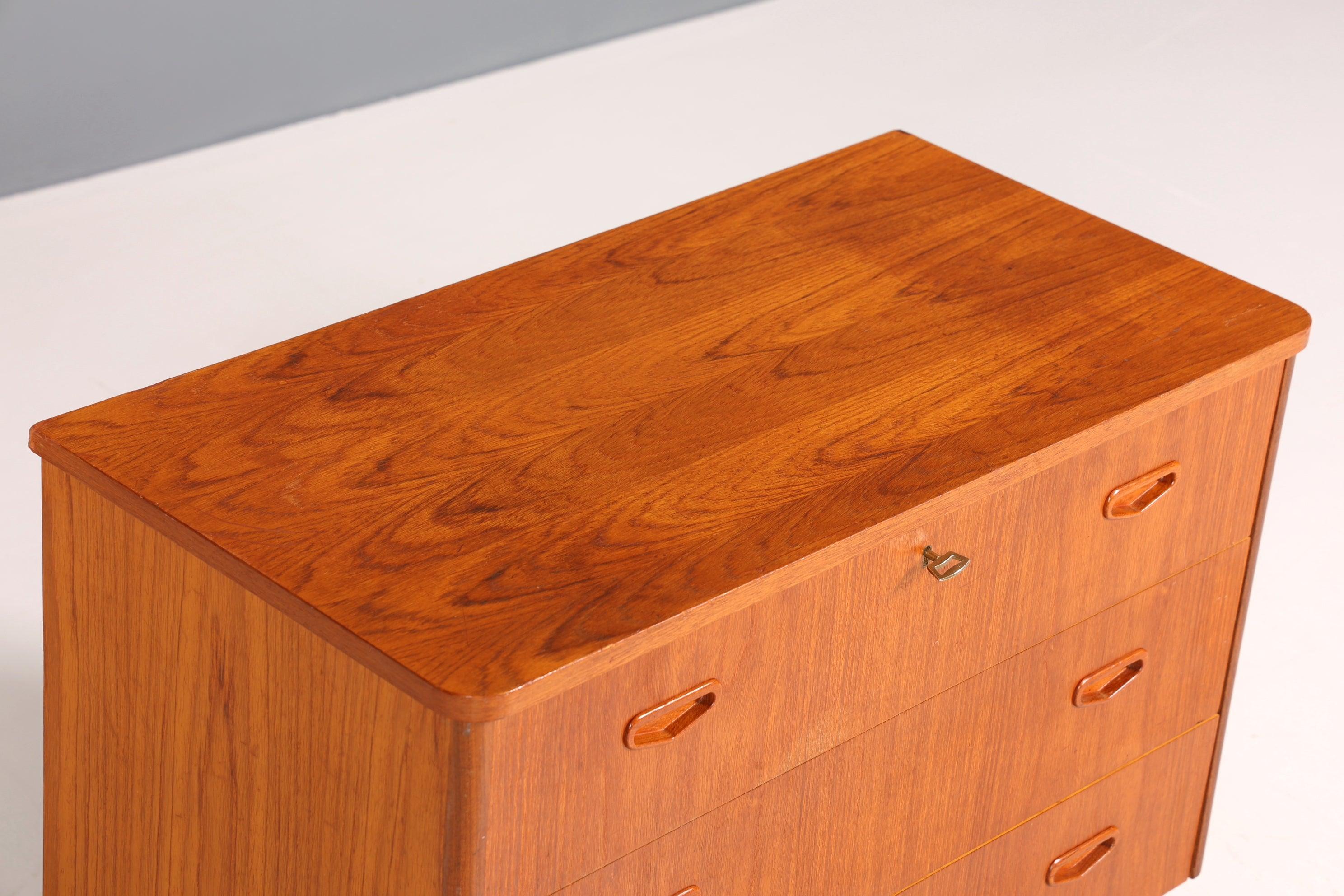 Beautiful chest of drawers &quot;Made in Denmark&quot; teak wood sideboard laundry chest of drawers made of real wood