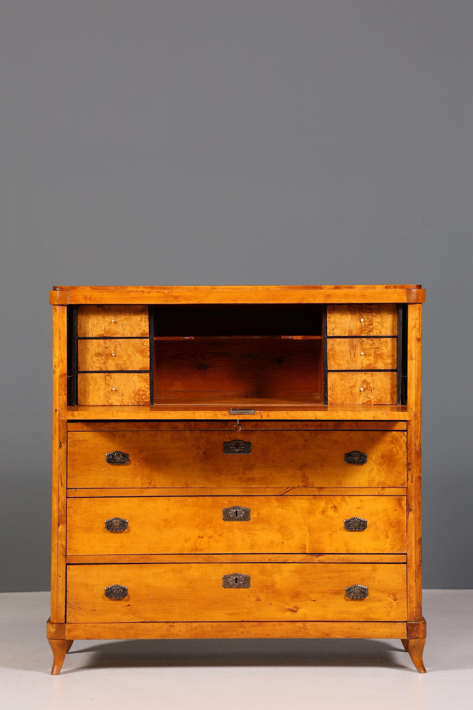 Wunderschöner Original Biedermeier Sekretär um 1860 Kommode Antik Bürokommode