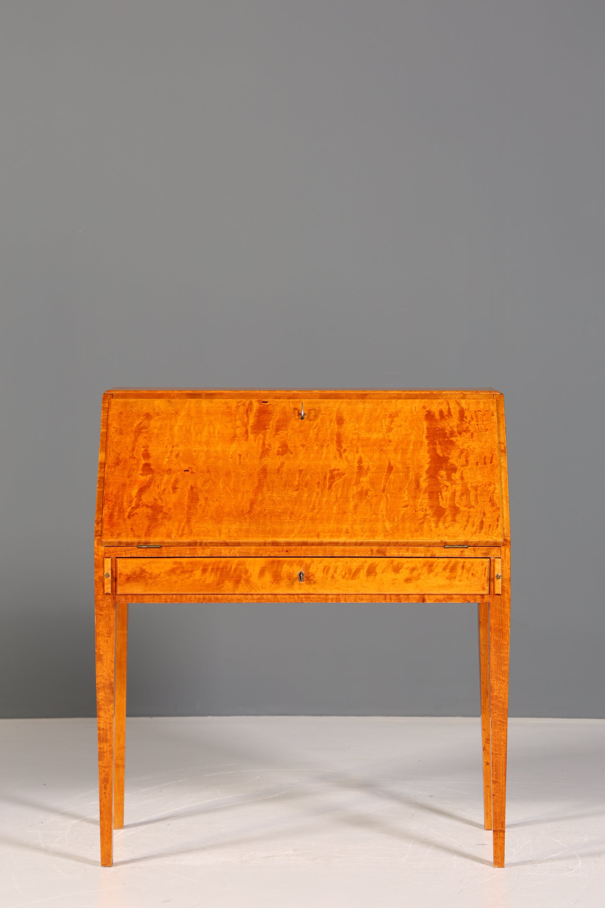 Beautiful secretary in Biedermeier style around 1930 writing furniture real wood chest of drawers