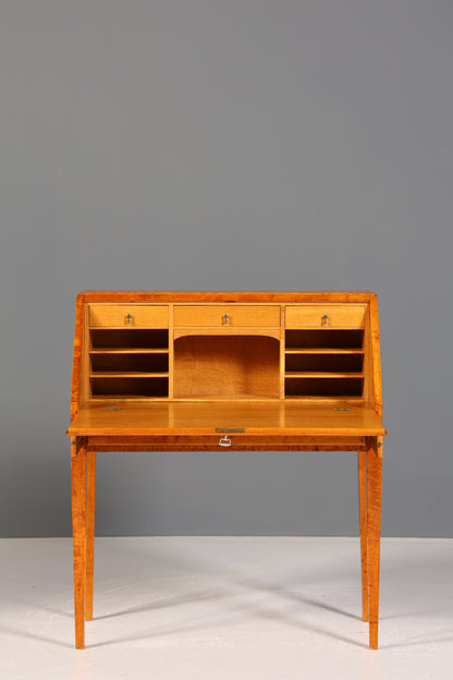 Beautiful secretary in Biedermeier style around 1930 writing furniture real wood chest of drawers