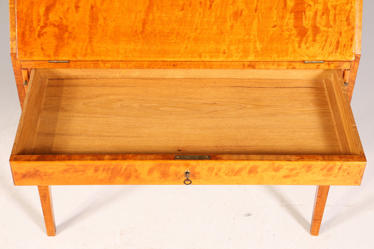 Beautiful secretary in Biedermeier style around 1930 writing furniture real wood chest of drawers