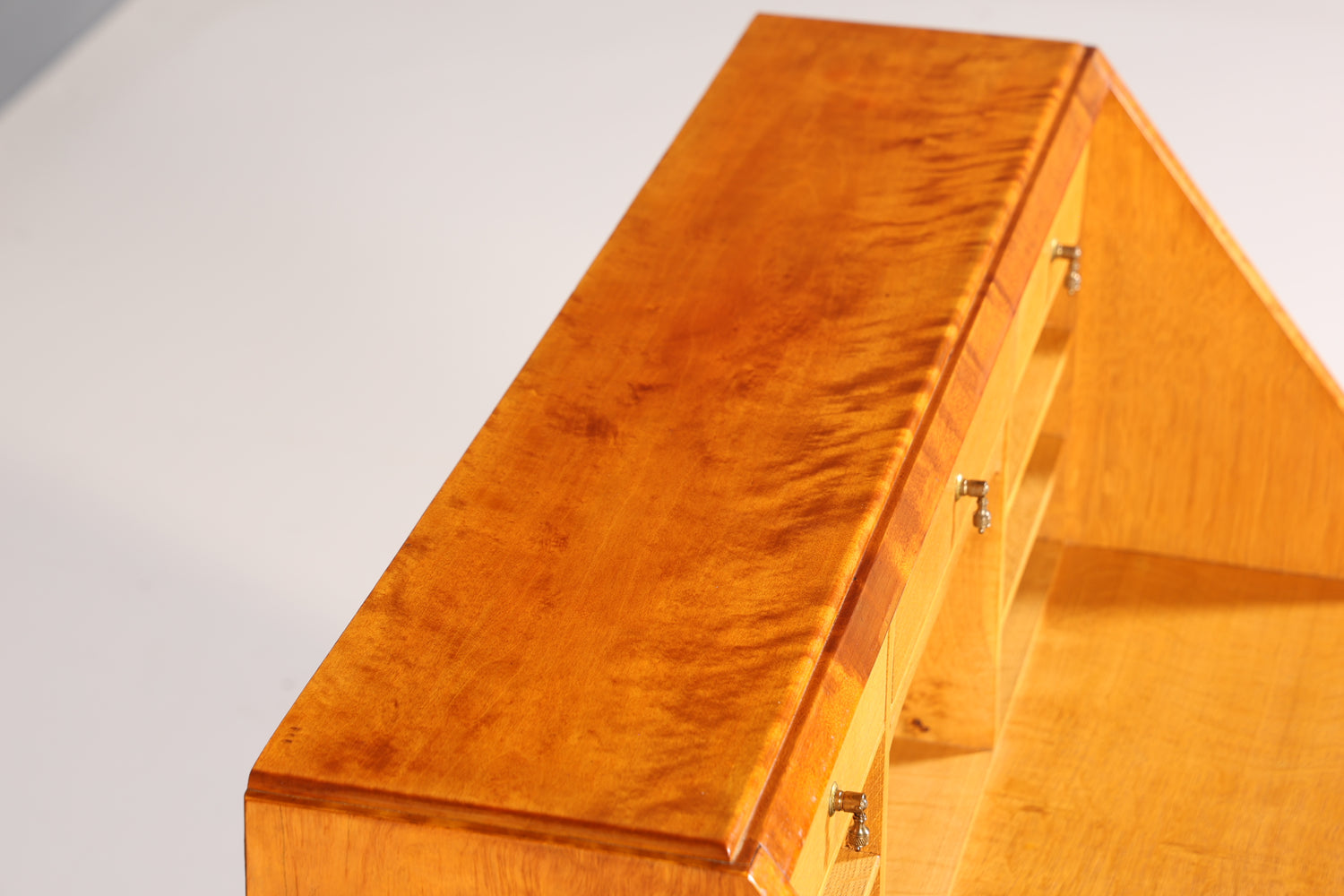 Beautiful secretary in Biedermeier style around 1930 writing furniture real wood chest of drawers