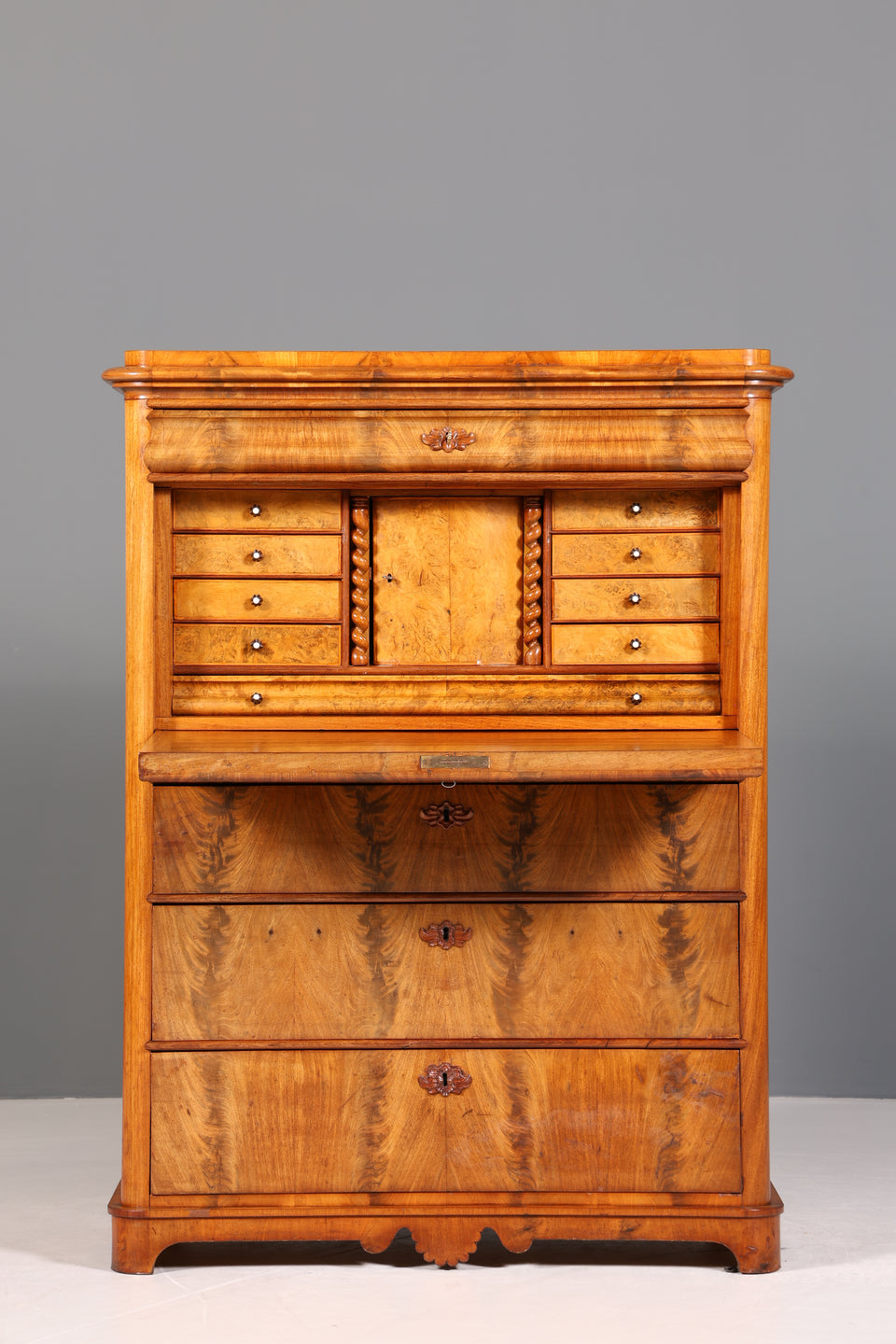 Traumhafter Louis Philippe Sekretär um 1880 Gründerzeit Antik Schrank Chiffoniere Kommode