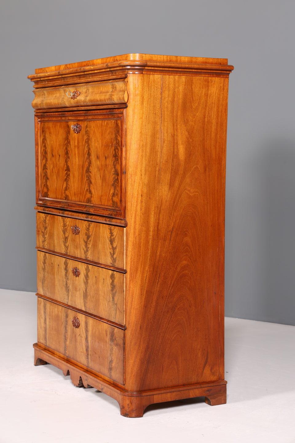 Traumhafter Louis Philippe Sekretär um 1880 Gründerzeit Antik Schrank Chiffoniere Kommode