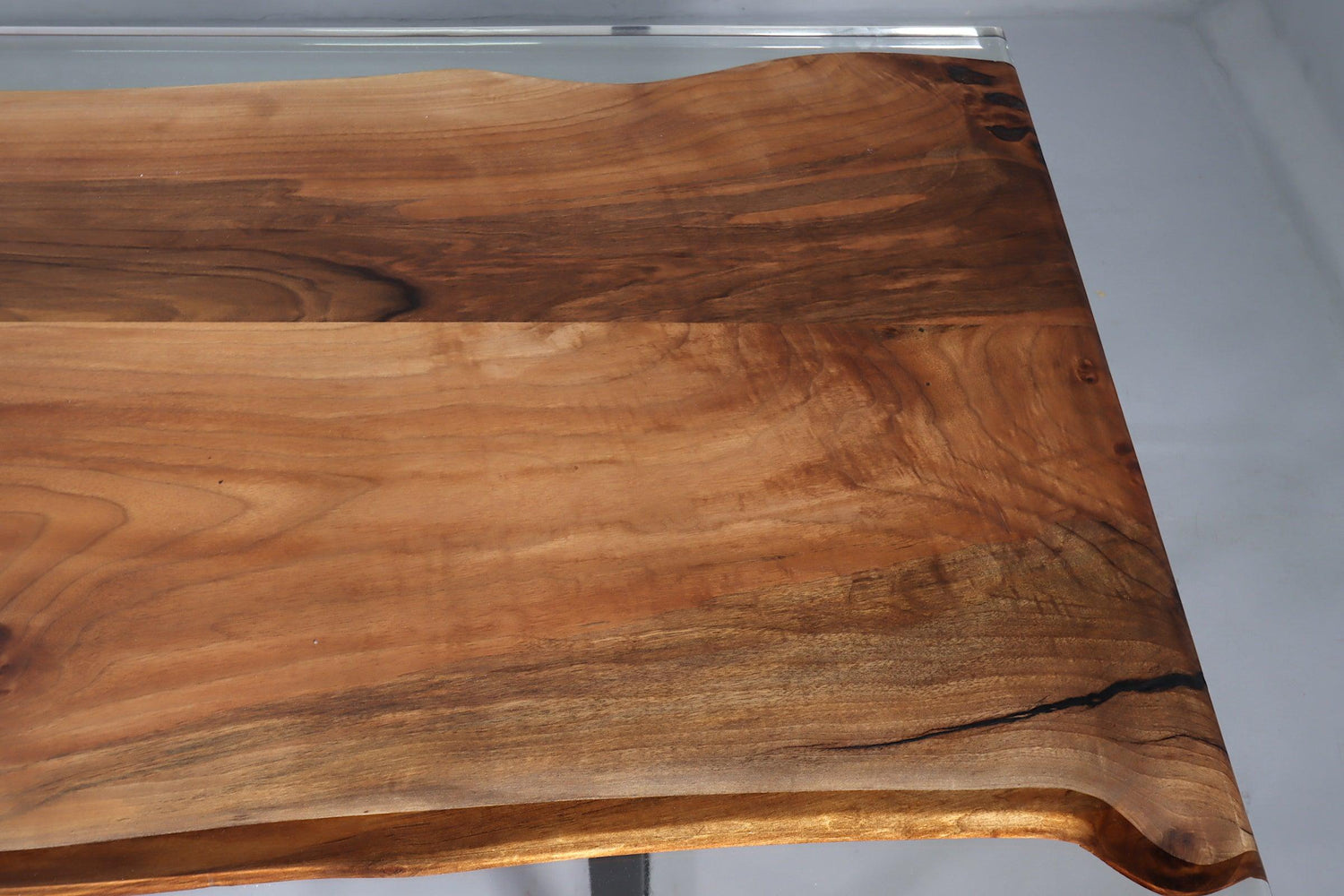 Unique epoxy resin table 258-90cm solid wood walnut dining room table river table kitchen table dining table