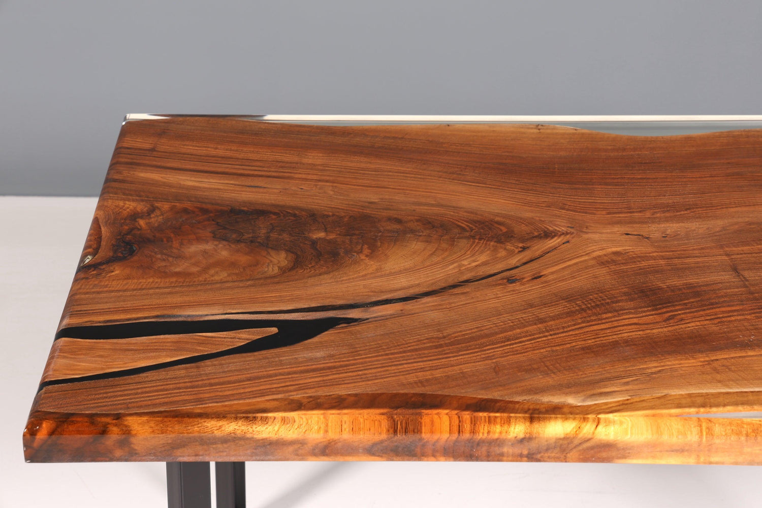 Impressive epoxy resin table 160-90cm walnut dining room table epoxy kitchen table solid wood