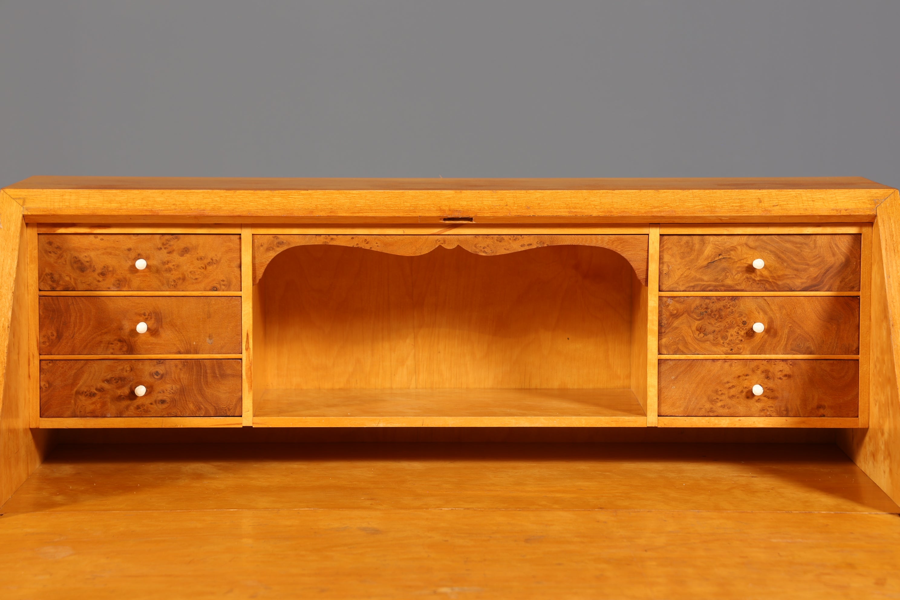 Secretary in Biedermeier style around 1930 writing furniture real wood chest of drawers desk