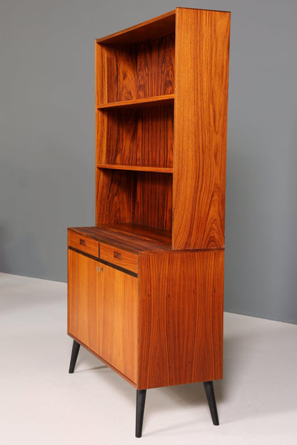 Wunderschönes Mid Century Bücherregal Palisander Regal 60er Jahre Schrank Vintage Bücherablage Retro Kommode