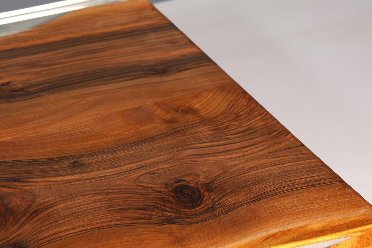 Impressive walnut table 220cm-90cm dining room table tree edge top solid wood kitchen table