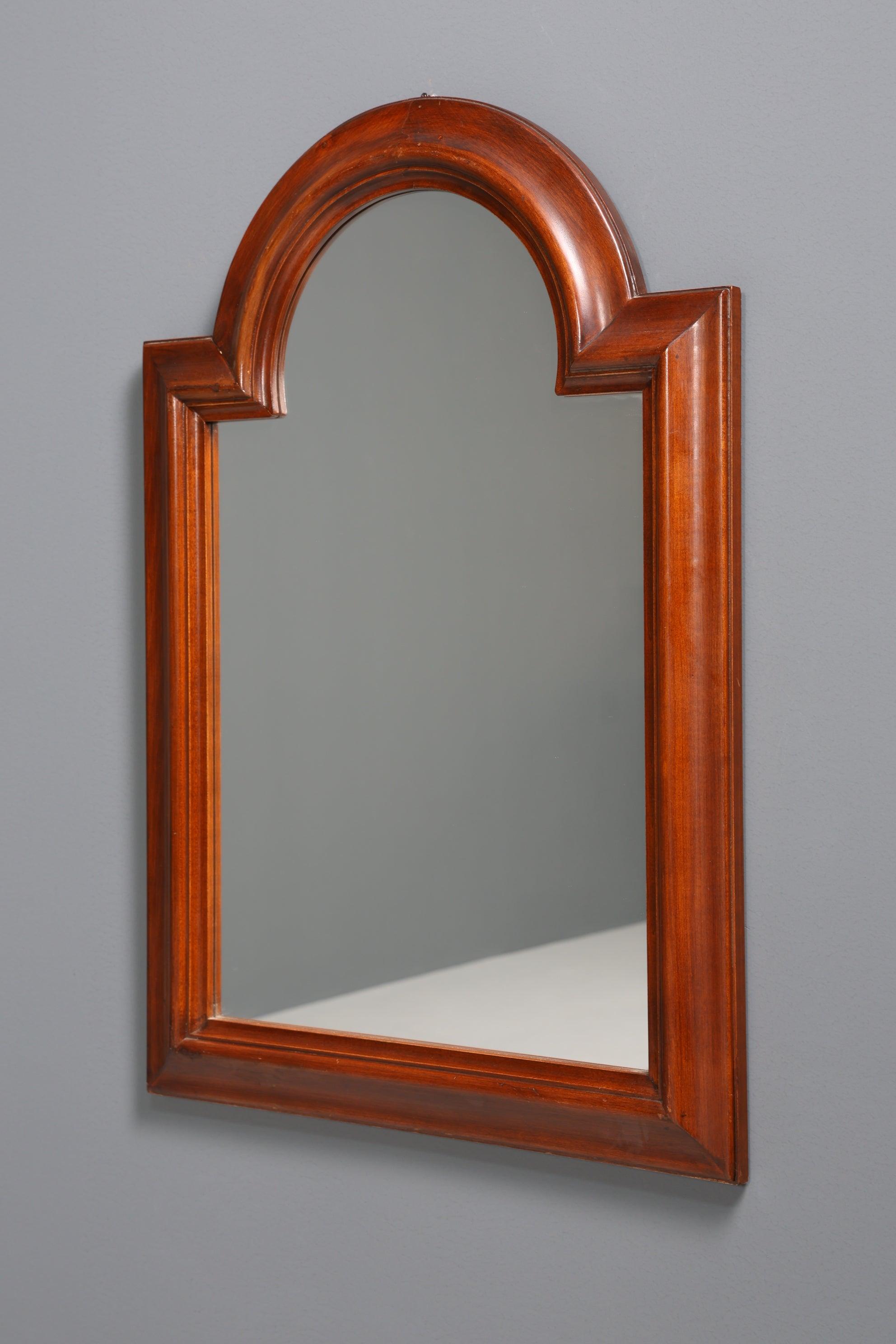 Beautiful brown wooden wall mirror