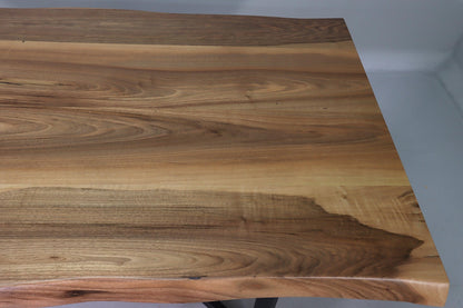 Dreamy walnut table dining room table 180-94 tree edge plate solid wood dining table