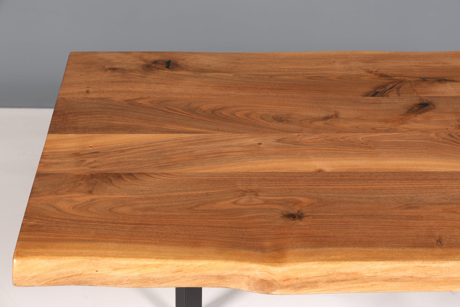 Impressive walnut table 160cm-90cm dining room table tree edge top solid wood kitchen table