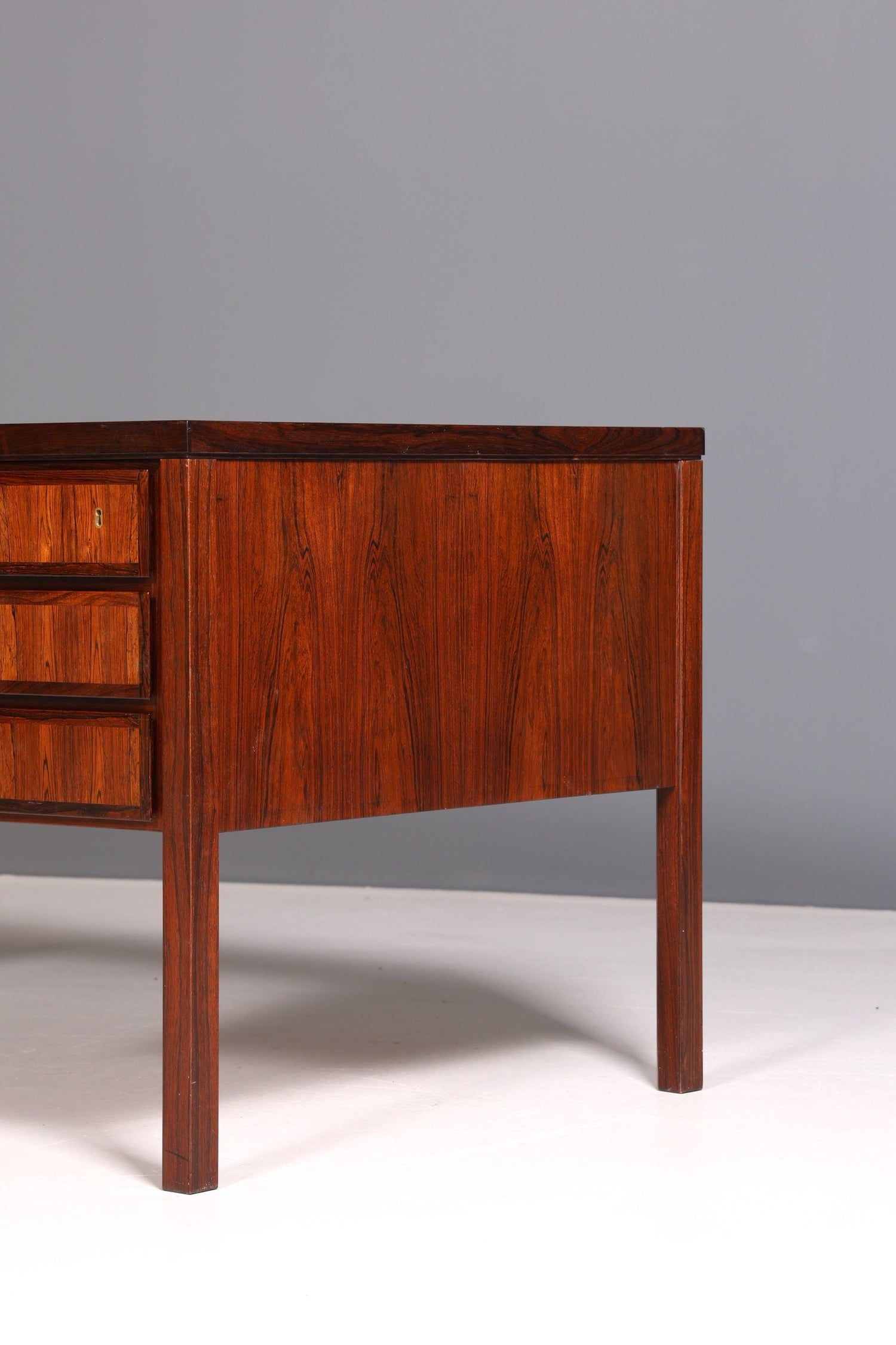 Rare mid-century desk made of rosewood wood &quot;Model 77 by Gunni Omann for Omann Jun Møbelfabrik&quot; 1960s