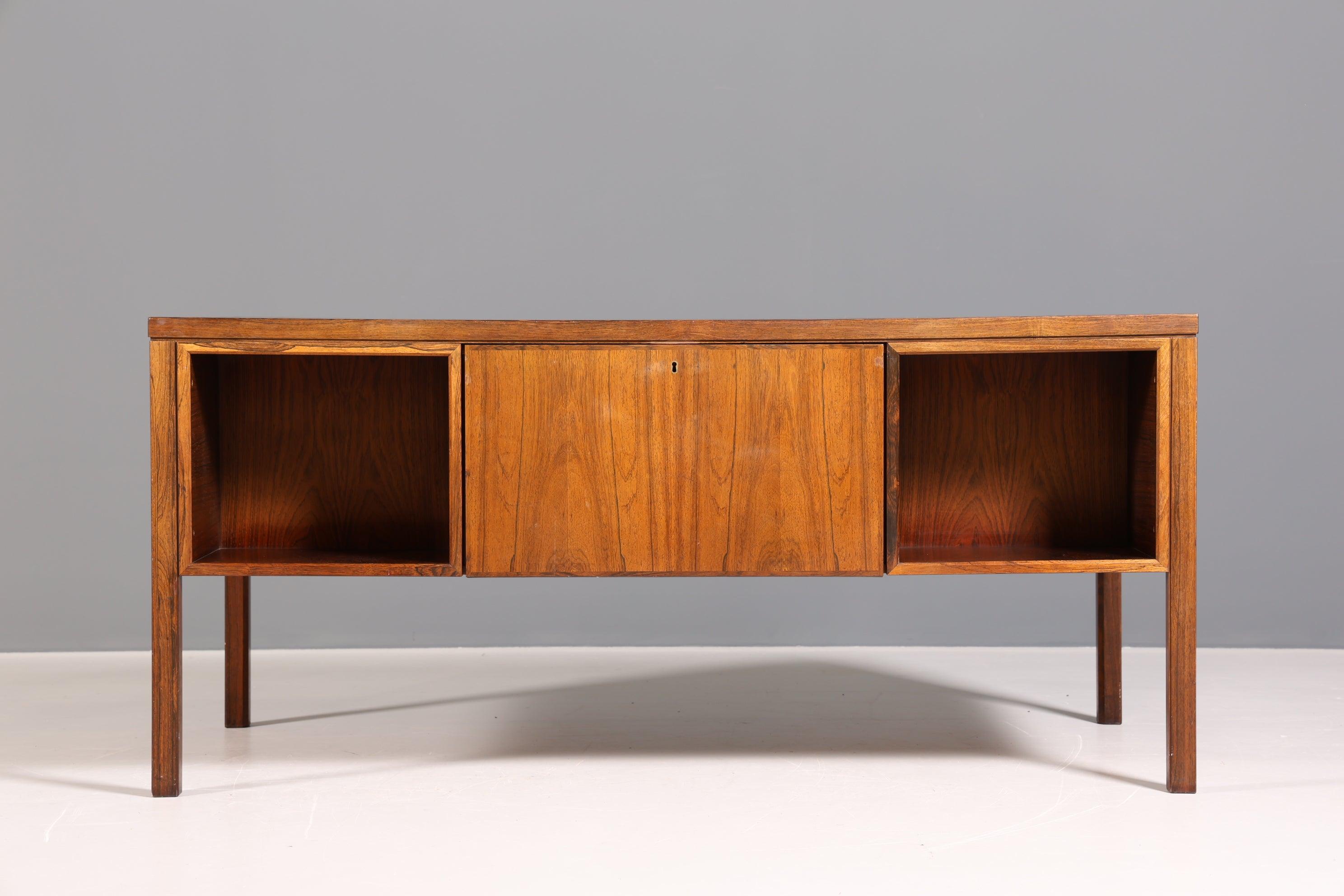 Seltener Mid Century Schreibtisch Palisander Holz &quot;Modell 77 von Gunni Omann für Omann Jun Møbelfabrik&quot; 1960s