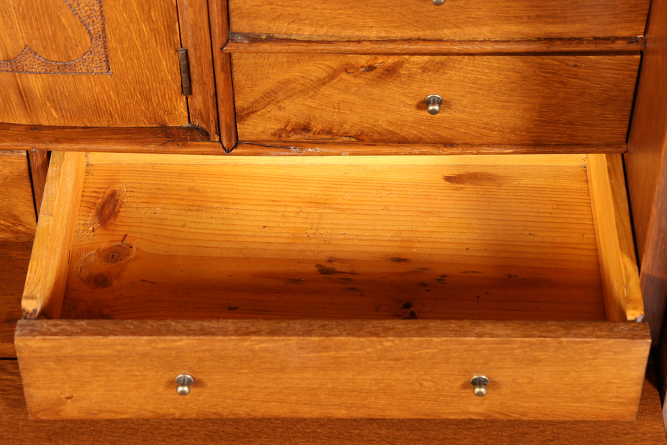 Wunderschöner Louis Philippe Sekretär um 1880 Gründerzeit Antik Schrank Chiffoniere Highboard