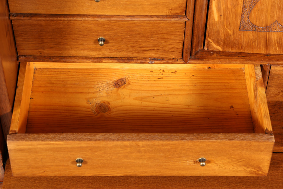 Wunderschöner Louis Philippe Sekretär um 1880 Gründerzeit Antik Schrank Chiffoniere Highboard