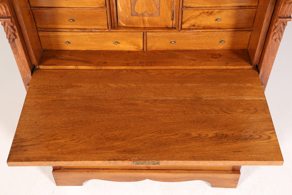 Wunderschöner Louis Philippe Sekretär um 1880 Gründerzeit Antik Schrank Chiffoniere Highboard