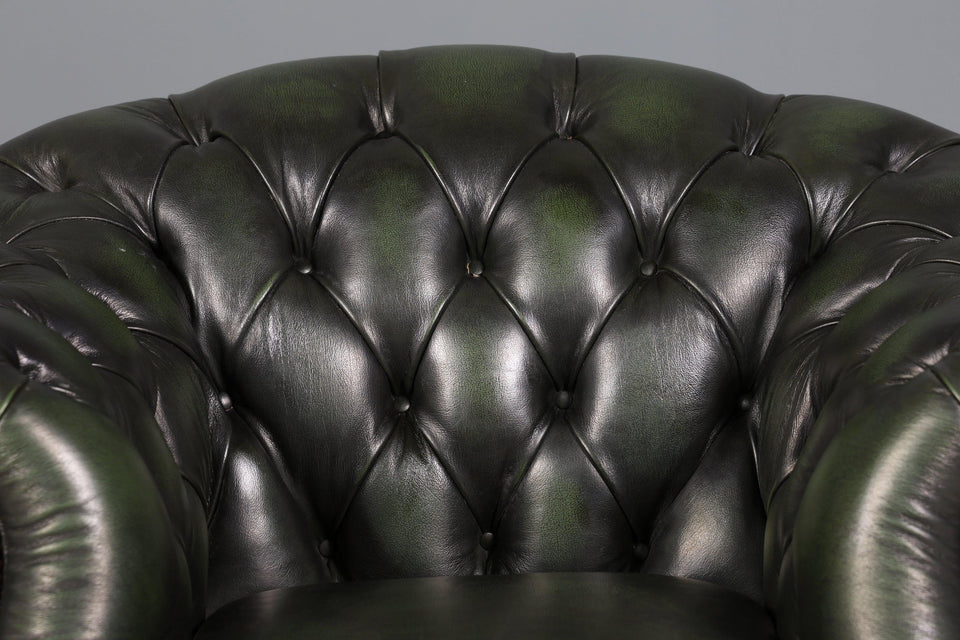 Beautiful original Chesterfield Centurion armchair green English armchair English men's armchair