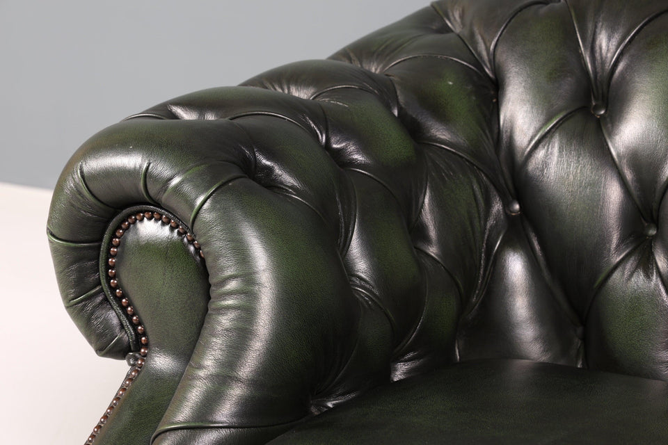 Beautiful original Chesterfield Centurion armchair green English armchair English men's armchair