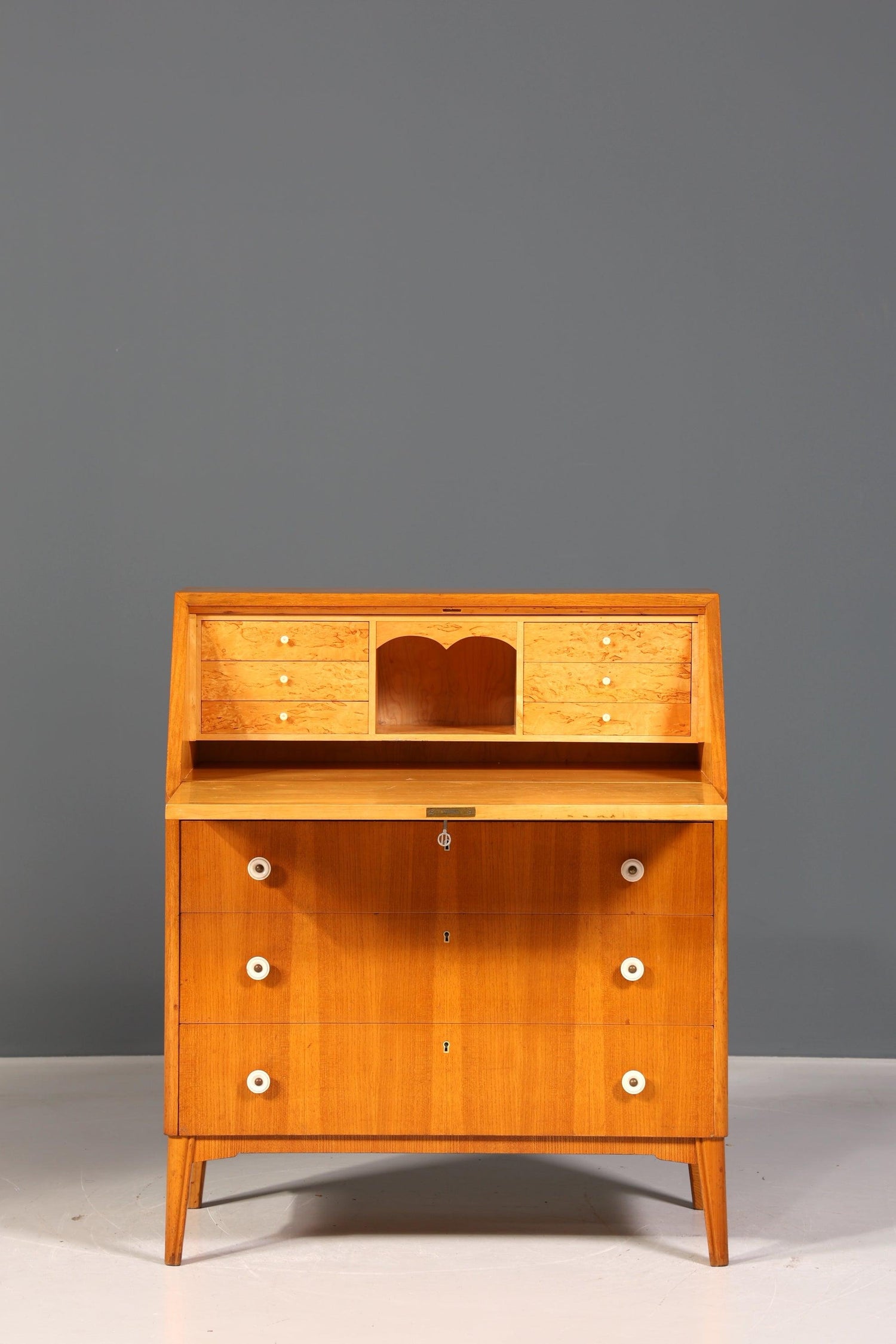 Beautiful Mid Century Secretary Danish Design Office Cabinet Writing Desk 60s Desk Office